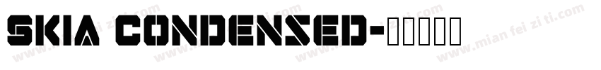 Skia Condensed字体转换